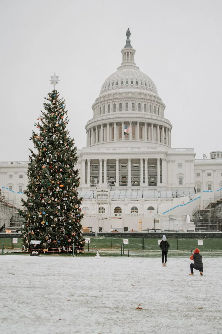 Washington D.C. mùa đông 2025 | Nhà Trắng và National Mall trong tuyết rơi